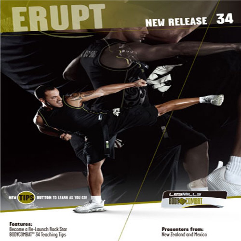 BODYCOMBAT 34 DVD, CD,& Choreo Notes body combat 34
